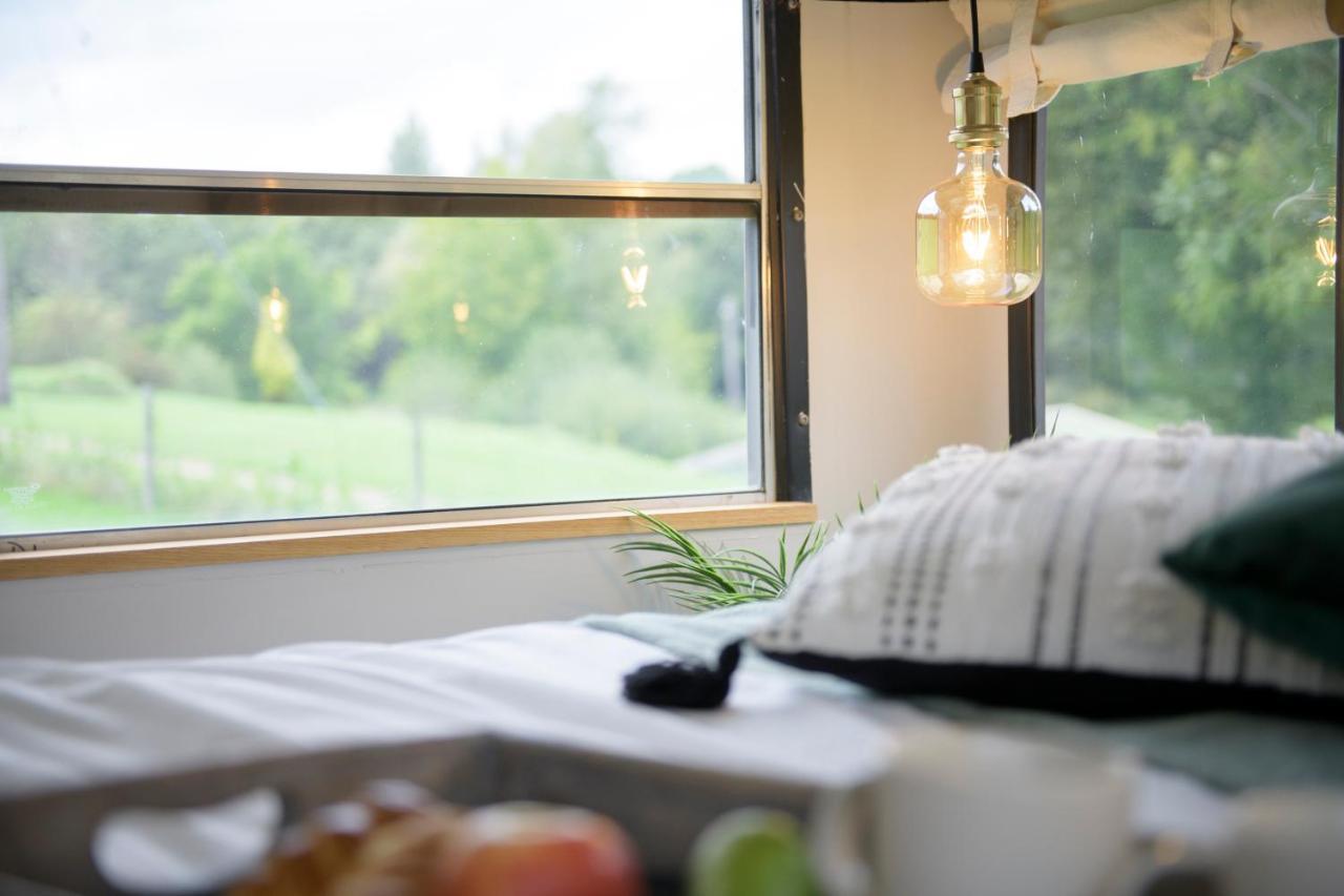 American School Bus Retreat With Hot Tub In Sussex Meadow Укфилд Экстерьер фото